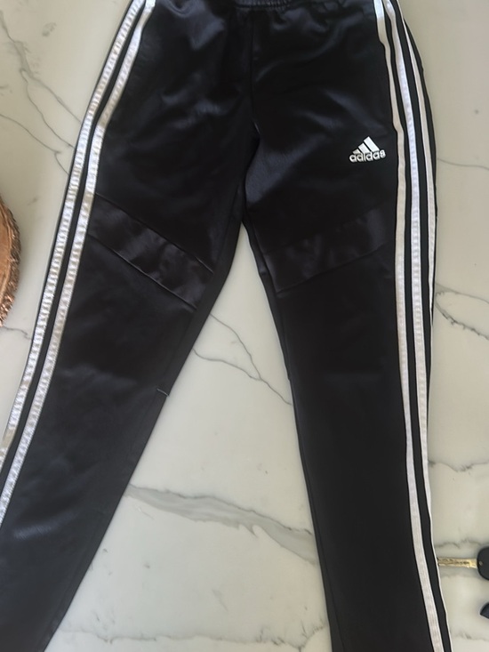 adidas Other - adidas Black Jogger Pants with White Side Stripes